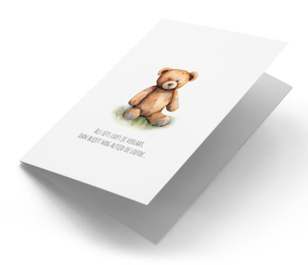 Kind verdrietige beer