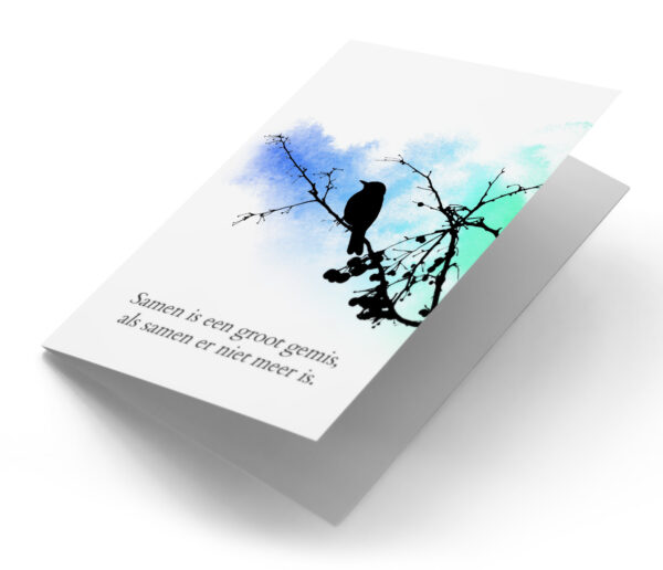 Silhouette vogel alleen