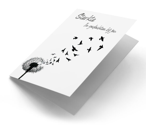 Paardenbloem met vogels