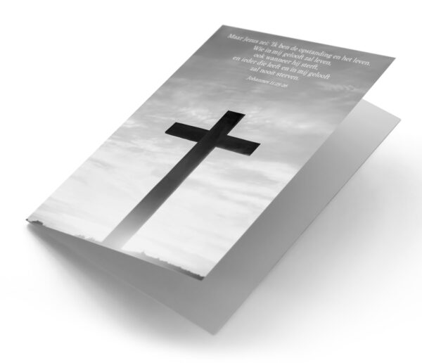 Kruis in grijs