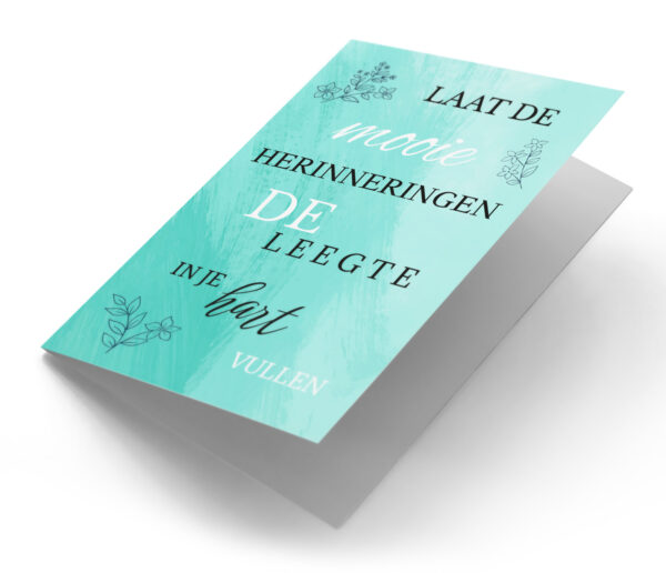 Herinneringen turquoise