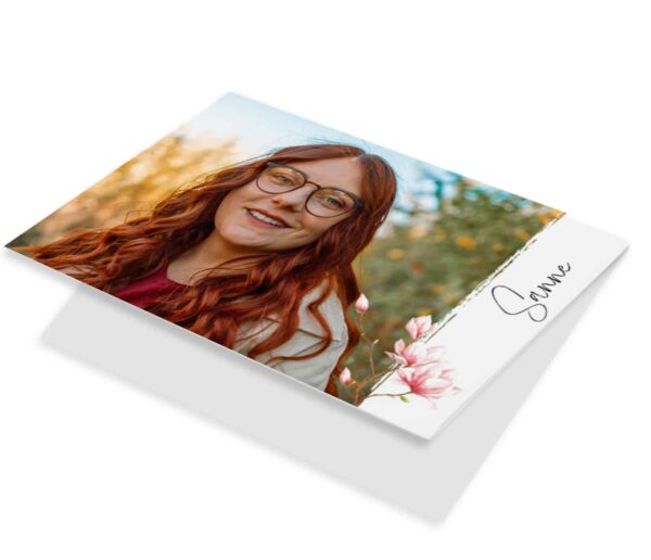 Fotokaart met bloementak